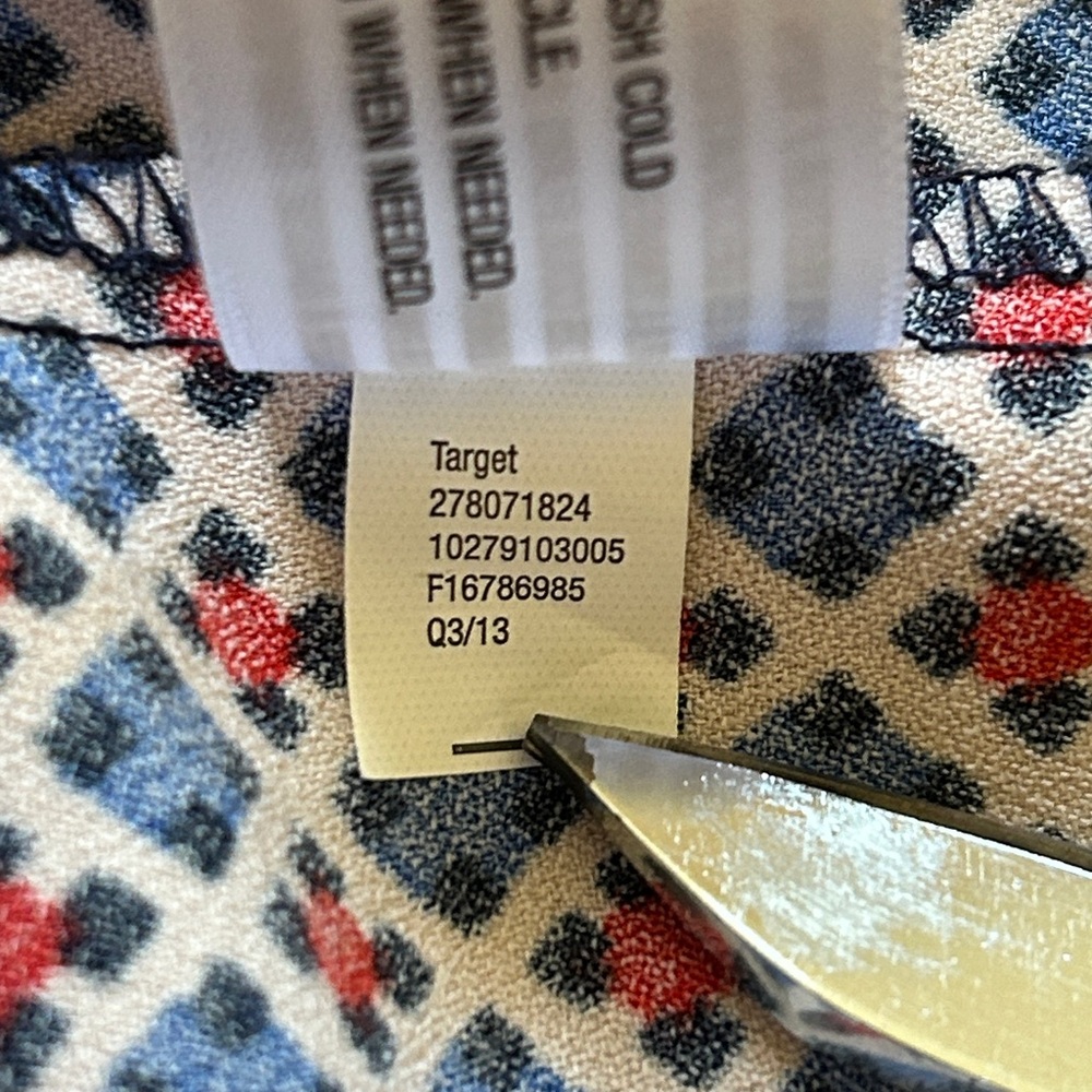 Merona Print Dress XS - Picture 9 of 13